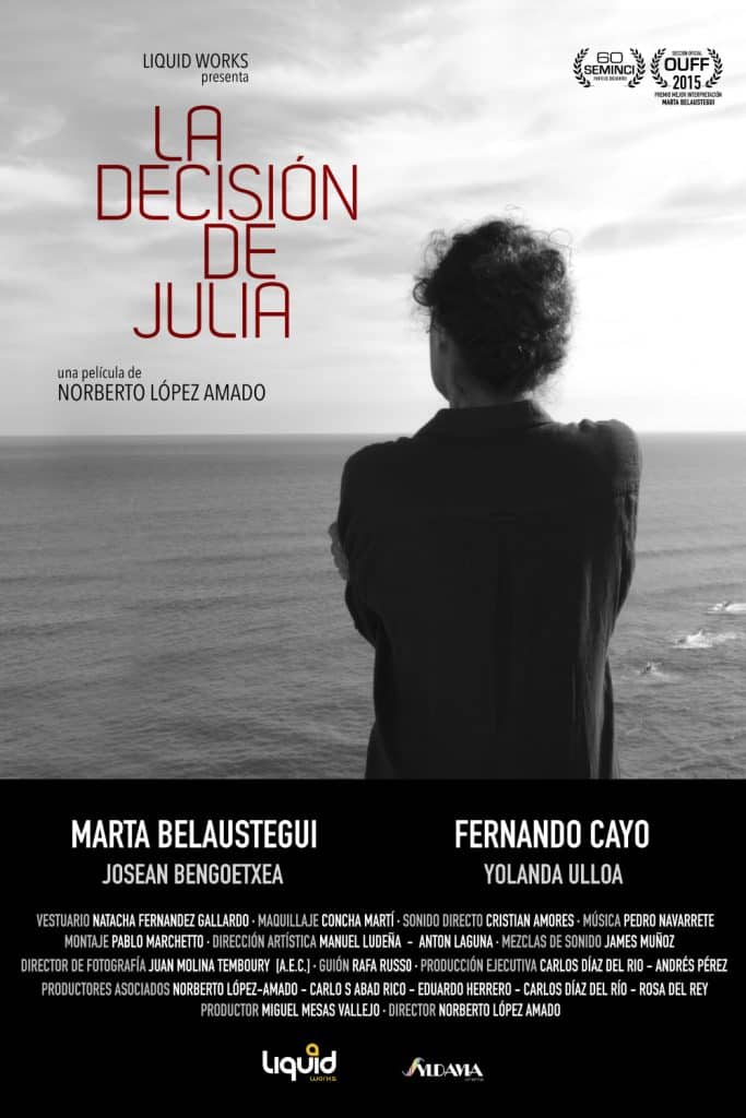 Cartel La decisión de Julia